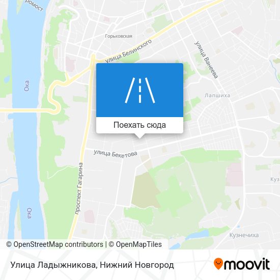 Карта Улица Ладыжникова