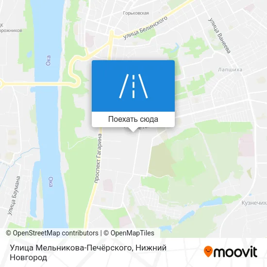 Карта Улица Мельникова-Печёрского