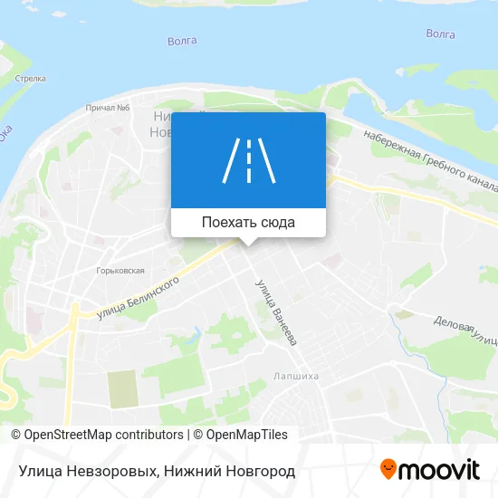 Карта Улица Невзоровых