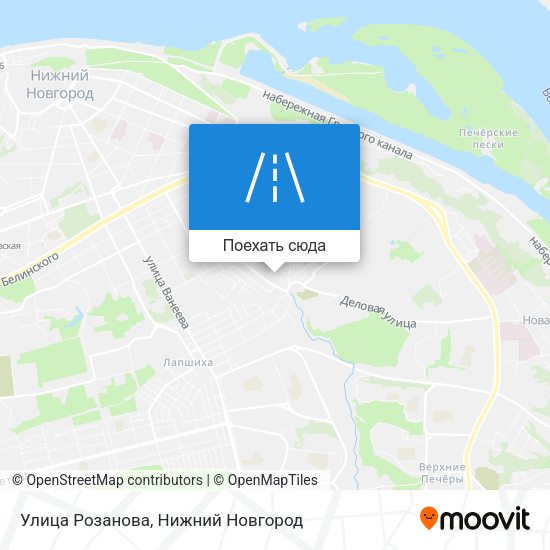 Карта Улица Розанова