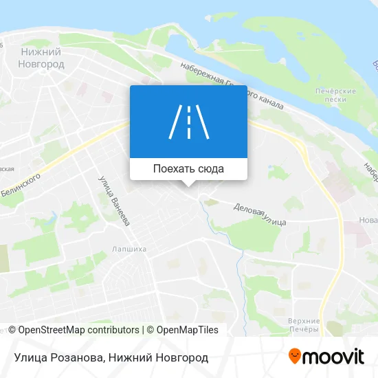 Карта Улица Розанова