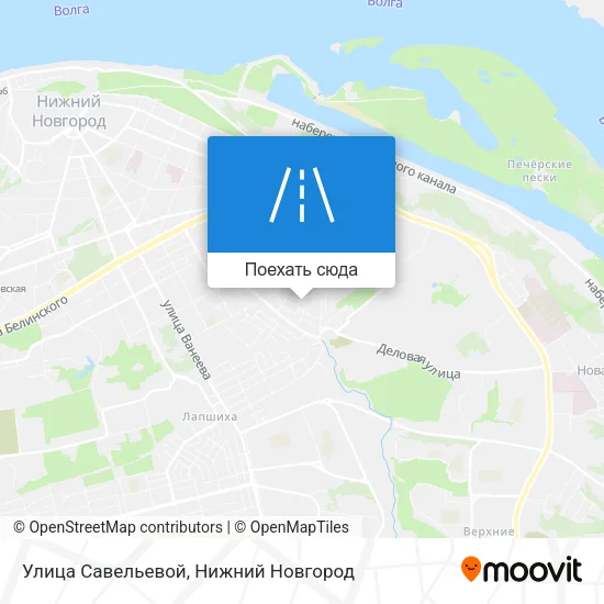 Карта Улица Савельевой