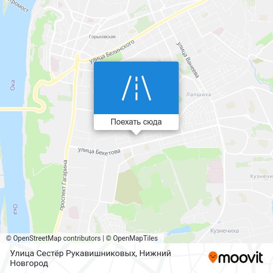 Карта Улица Сестёр Рукавишниковых