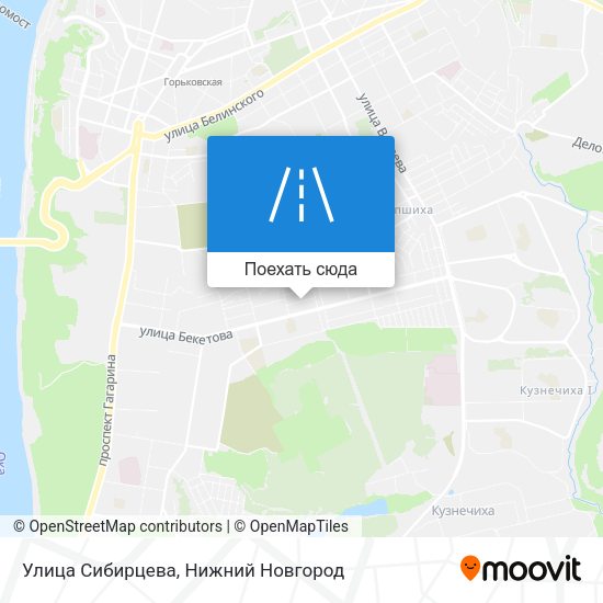Карта Улица Сибирцева