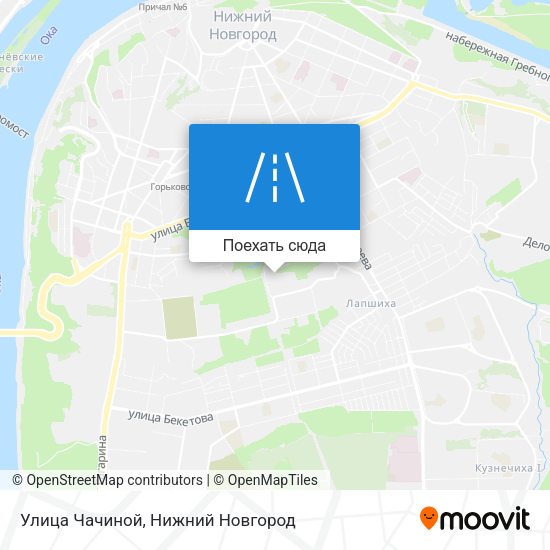 Карта Улица Чачиной