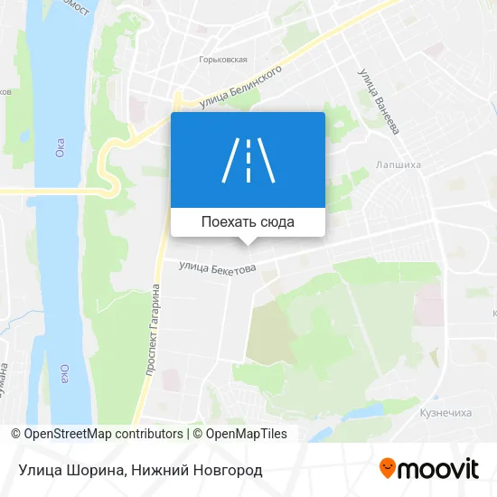 Карта Улица Шорина