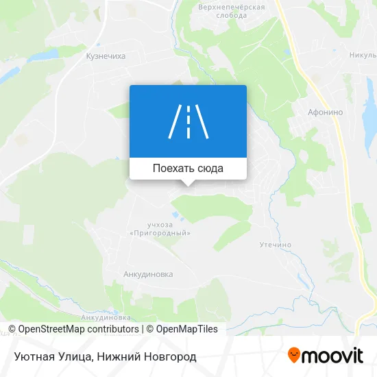 Карта Уютная Улица