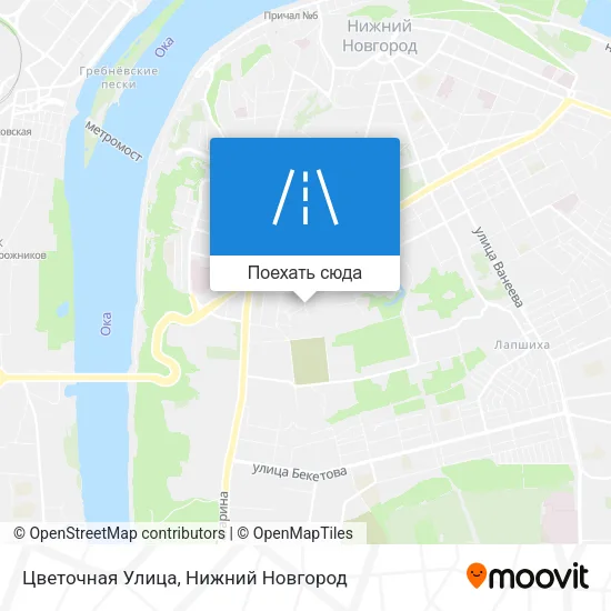 Карта Цветочная Улица