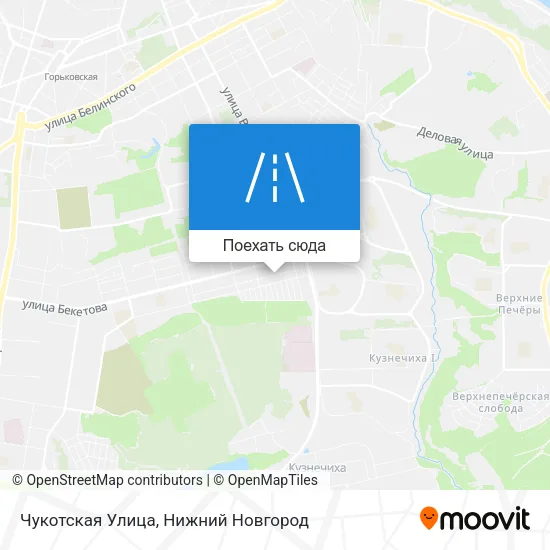 Карта Чукотская Улица
