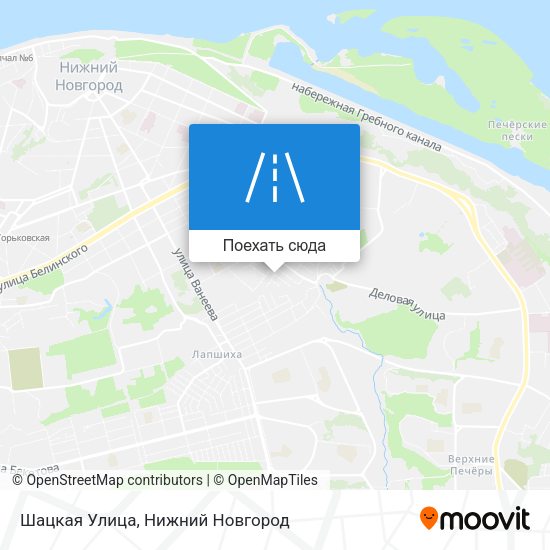Карта Шацкая Улица
