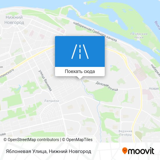 Карта Яблоневая Улица