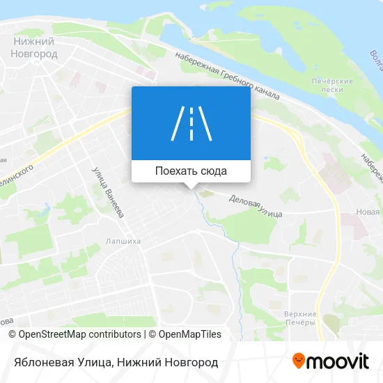 Карта Яблоневая Улица
