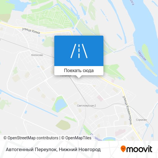 Карта Автогенный Переулок