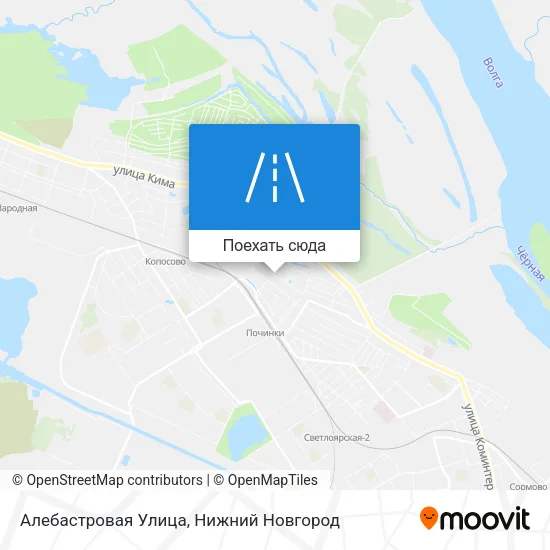 Карта Алебастровая Улица