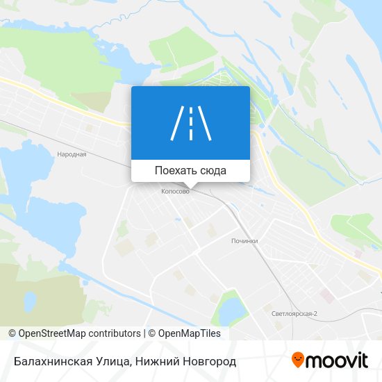 Карта Балахнинская Улица