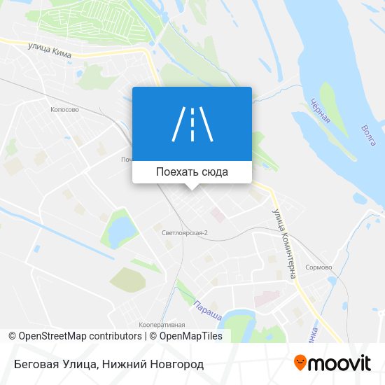 Карта Беговая Улица