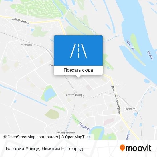 Карта Беговая Улица
