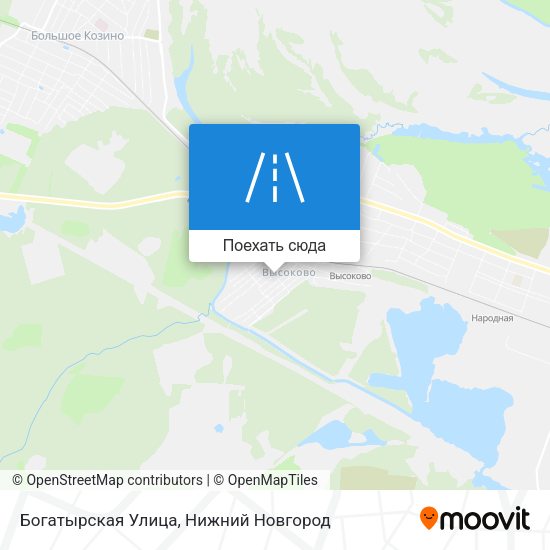 Карта Богатырская Улица