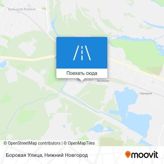 Карта Боровая Улица