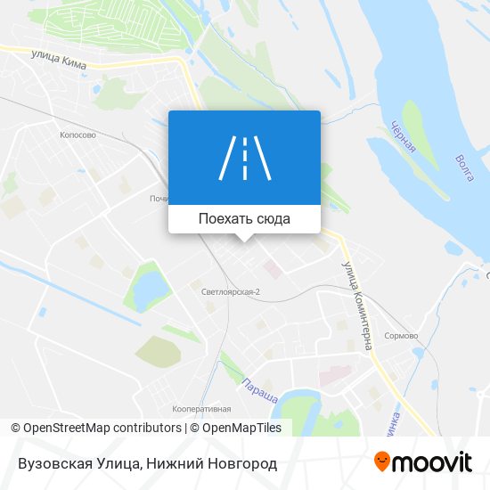 Карта Вузовская Улица