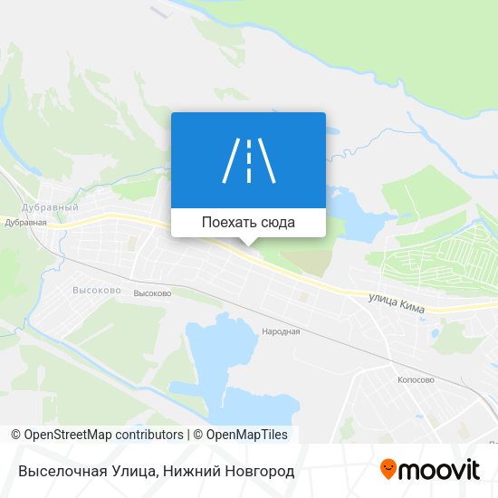 Карта Выселочная Улица