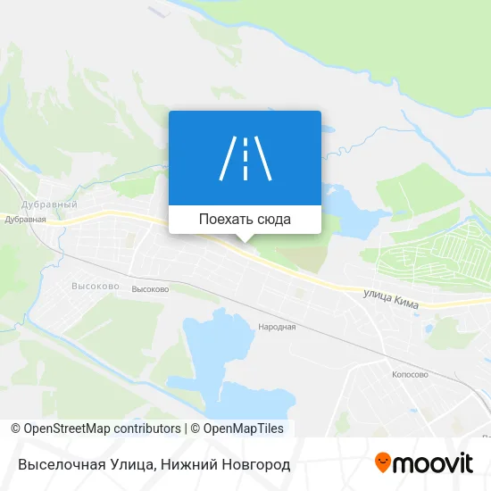 Карта Выселочная Улица