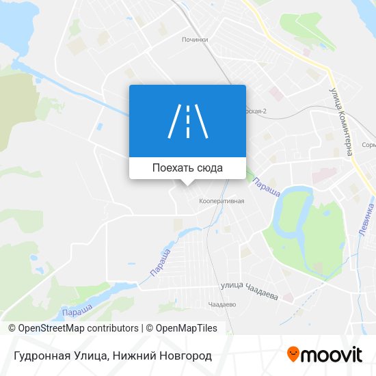 Карта Гудронная Улица