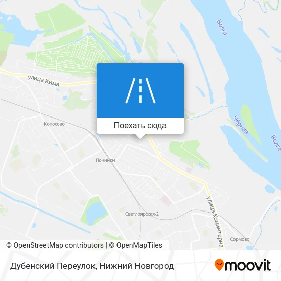 Карта Дубенский Переулок