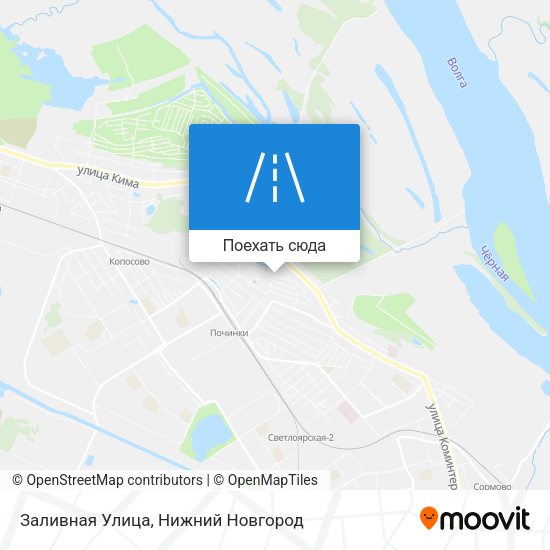 Карта Заливная Улица