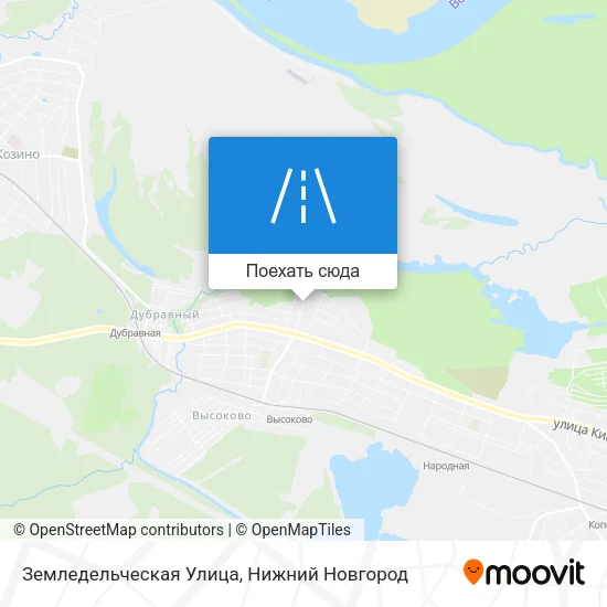 Карта Земледельческая Улица