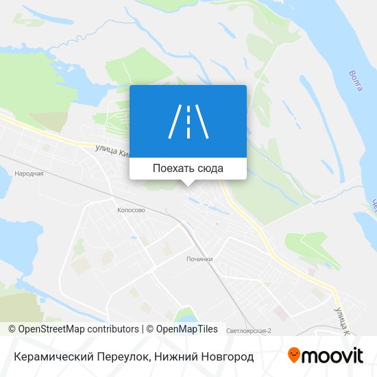 Карта Керамический Переулок
