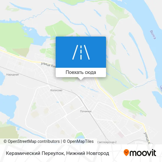Карта Керамический Переулок