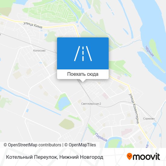 Карта Котельный Переулок