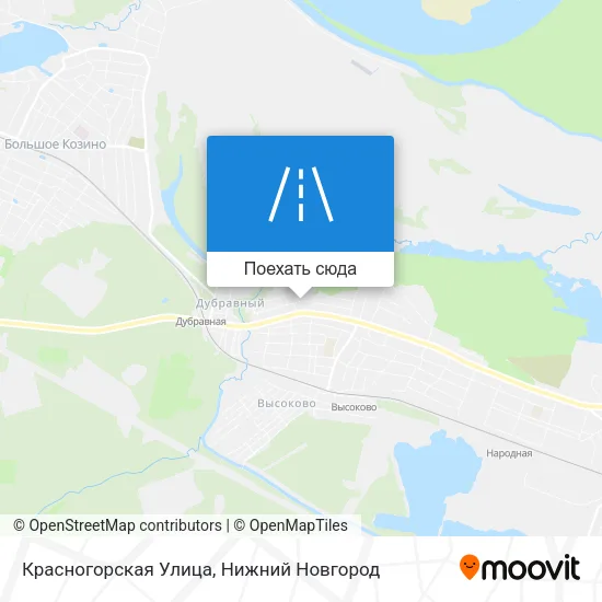 Карта Красногорская Улица