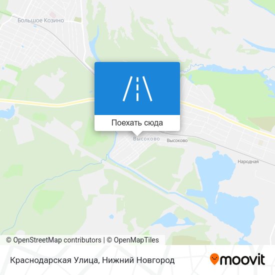 Карта Краснодарская Улица