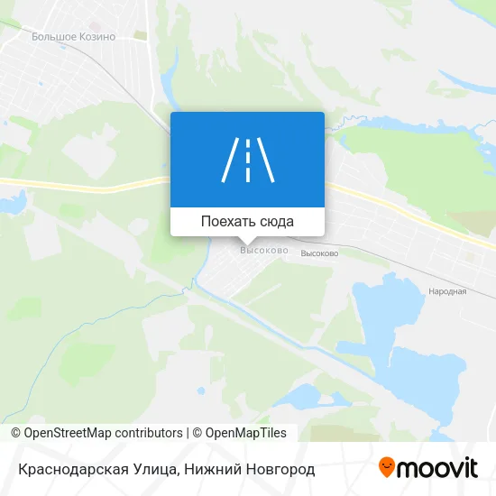 Карта Краснодарская Улица