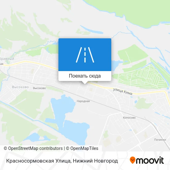 Карта Красносормовская Улица