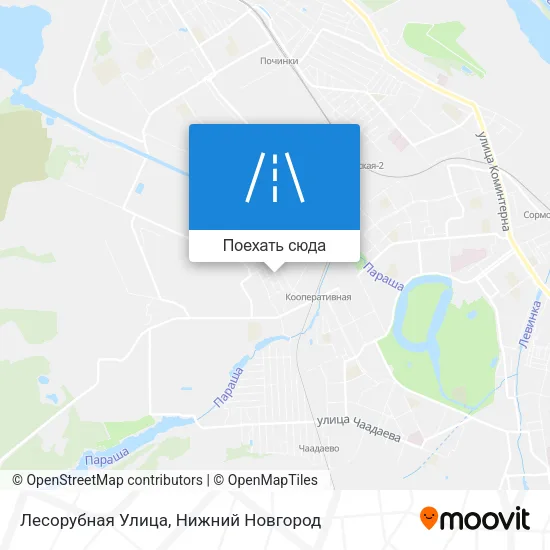 Карта Лесорубная Улица