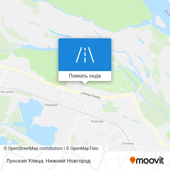 Карта Лунская Улица