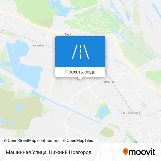 Карта Машинная Улица