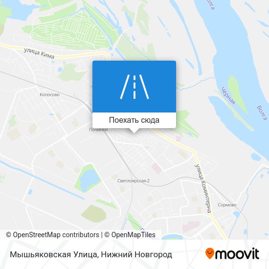 Карта Мышьяковская Улица