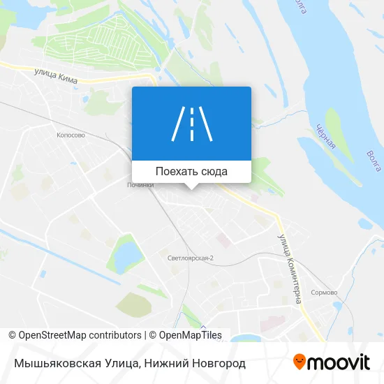 Карта Мышьяковская Улица