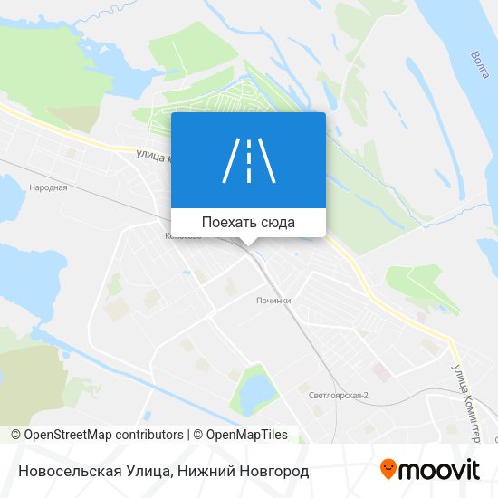 Карта Новосельская Улица