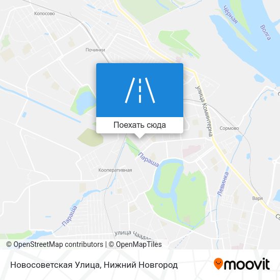 Карта Новосоветская Улица