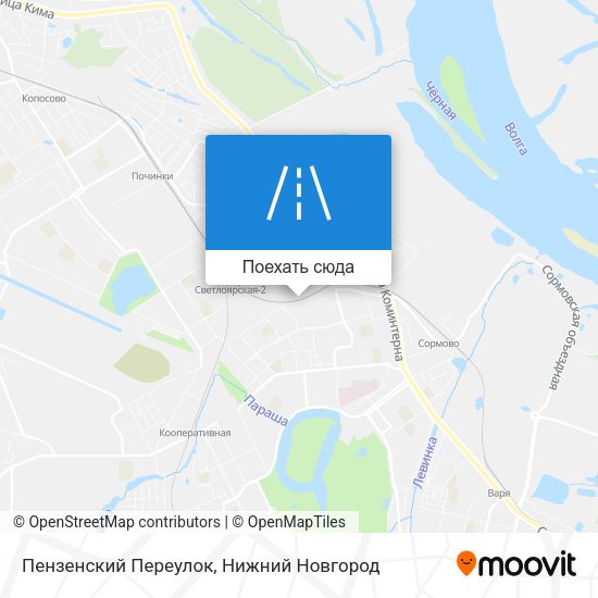 Карта Пензенский Переулок
