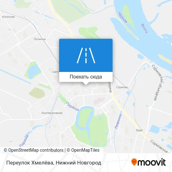 Карта Переулок Хмелёва