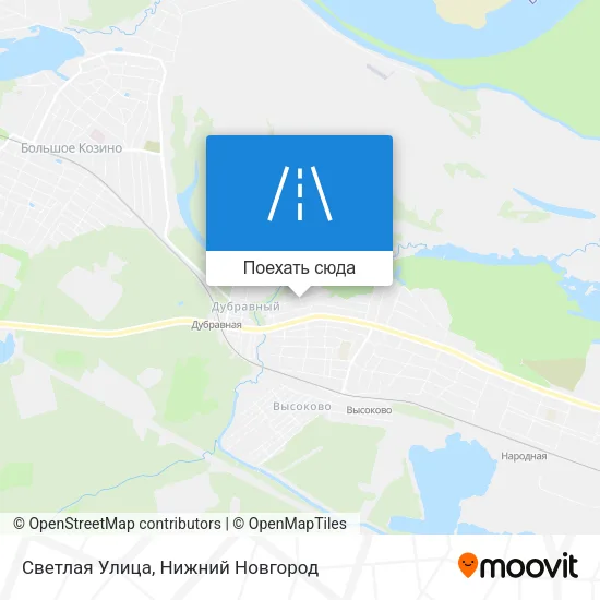 Карта Светлая Улица