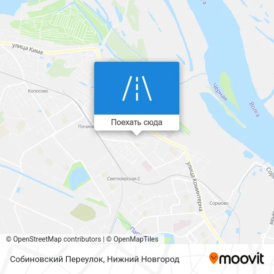 Карта Собиновский Переулок