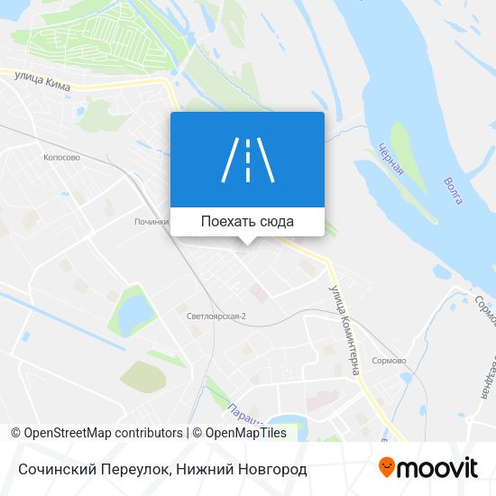 Карта Сочинский Переулок