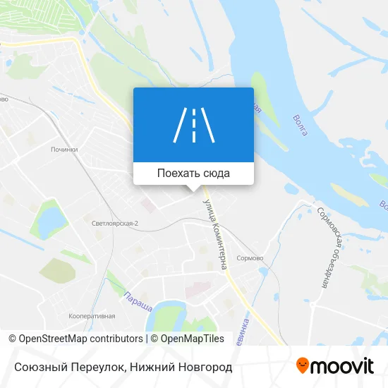 Карта Союзный Переулок
